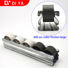 DY190 ABS/PE wheel roller track with wheel for sliding shelf system
